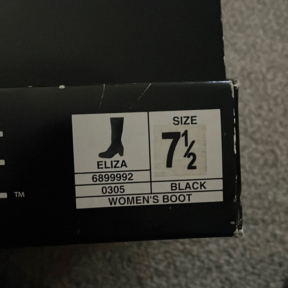 7 1/2 George Eliza black boots